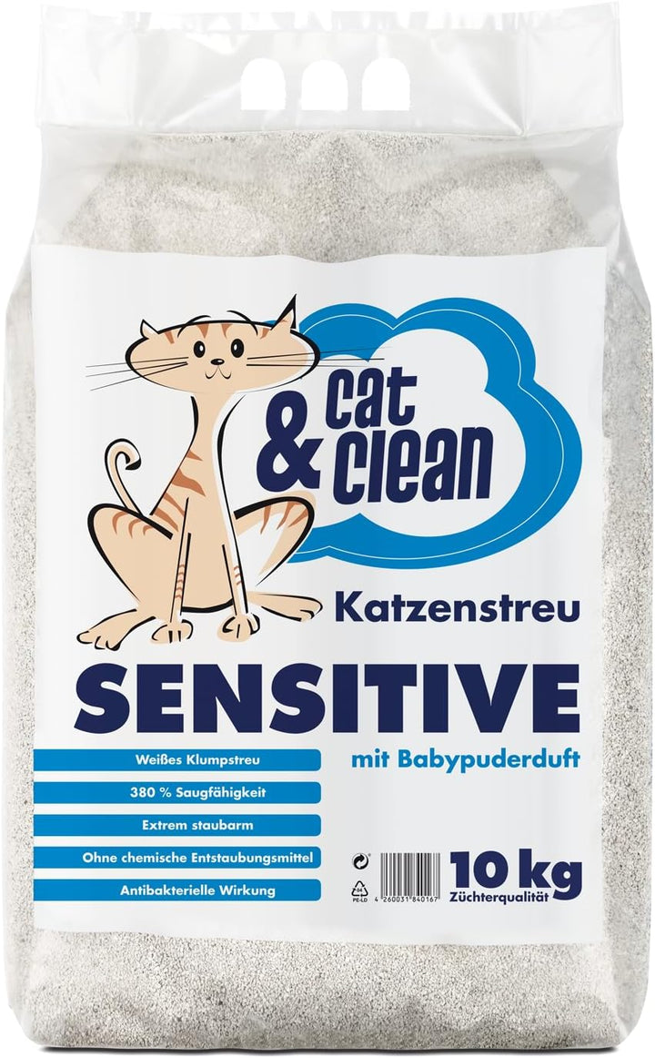 Cat & Clean Katzenstreu Der Extraklasse Klumpendes Einstreu Extrem Saugfähig Naturprodukt Aus Benton