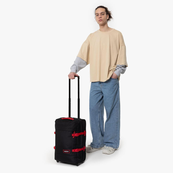 EASTPAK TRANVERZ S Koffer, 45 cm, 42 L Kontrast Scarlet, Kontrast Scarlet