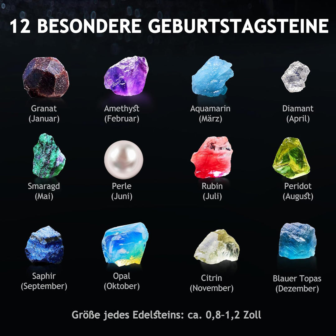 Japace Ausgrabungsset für Kinder, STEM Wissenschaft Spielzeug Edelsteine Ausgraben, Geoden Zum Aufbr