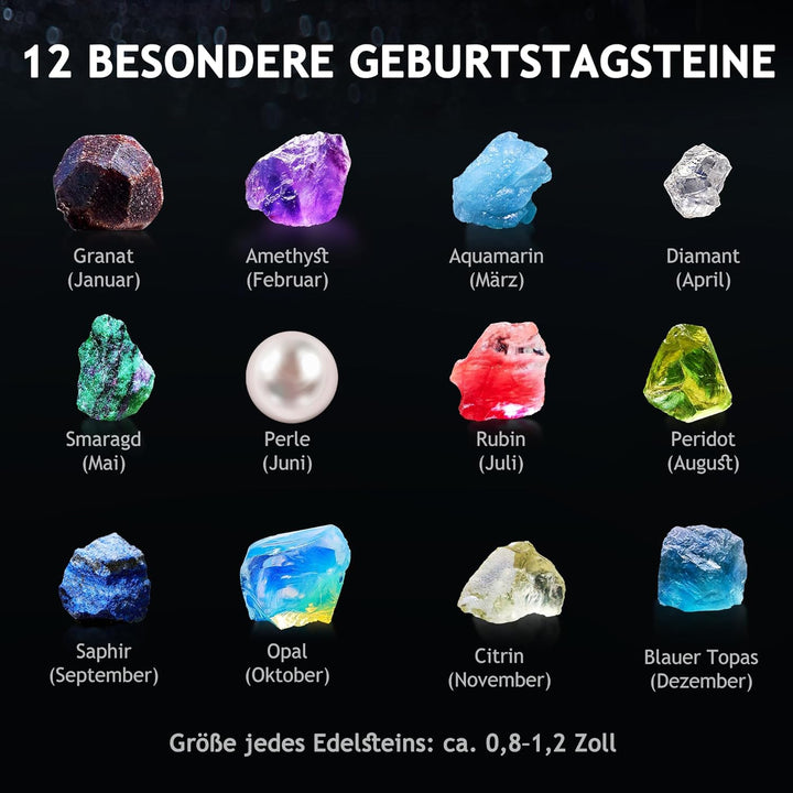 Japace Ausgrabungsset für Kinder, STEM Wissenschaft Spielzeug Edelsteine Ausgraben, Geoden Zum Aufbr