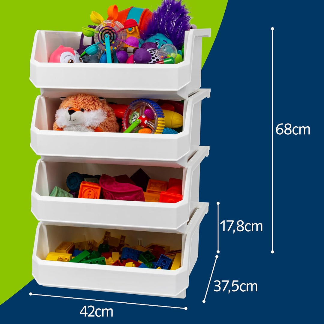 Kunststoffbehälter zur Organisation und Aufbewahrung, für Schrank, Küche, Büro, Garage oder Speiseka