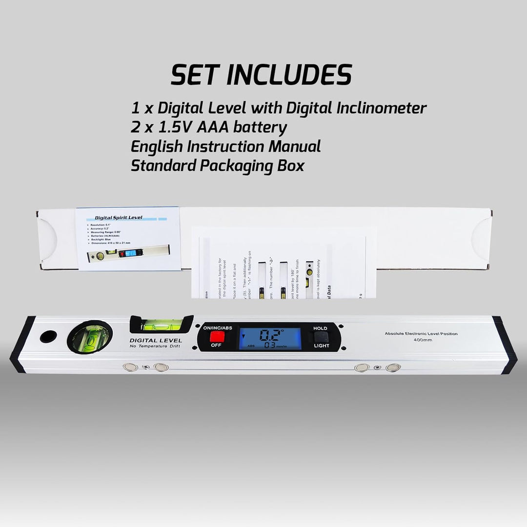 Winkelsucher Werkzeugmesser Digital mit Stufe und Magnete