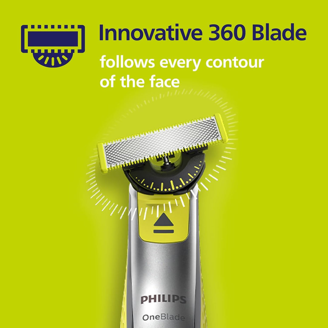 Philips OneBlade Original-Ersatzklingen mit Körper-Kit, 2er-Pack, QP620/50, QP620/50