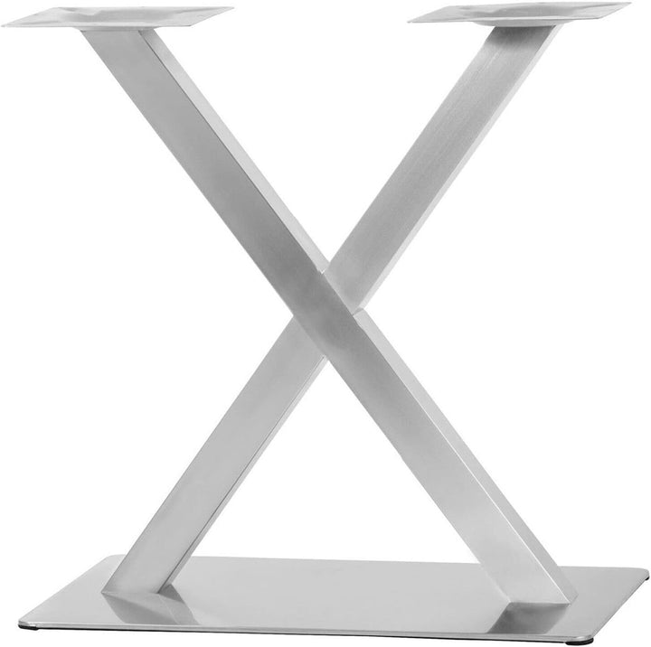 Esyogen Edelstahl Tischbeine X Form Design Tischgestell Tischfuss Tischuntergestell Bistrotisch 72cm