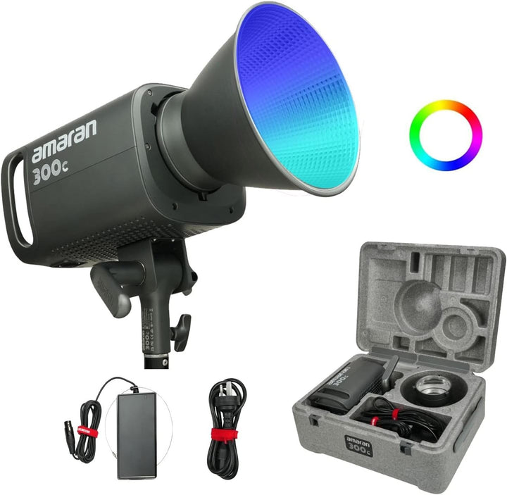 Aputure Amaran 300C RGBWW Vollfarb-LED-Videoleuchte, 300W Bi-Color 2500K bis 7500K Bowens Mount Daue