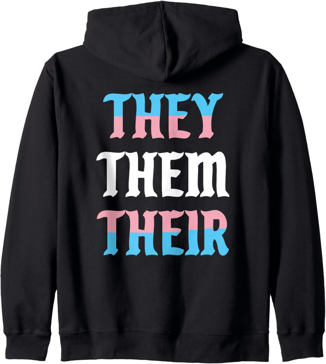 They Them Their Pronomen LGBTQIA Trans Pride Flagge Kapuzenjacke
