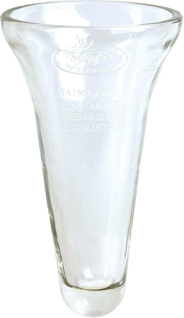 Esschert Design Regenmesser, Niederschlagsmesser, Glaseinsatz inkl. Halterung aus Zink, ca. 12 cm x