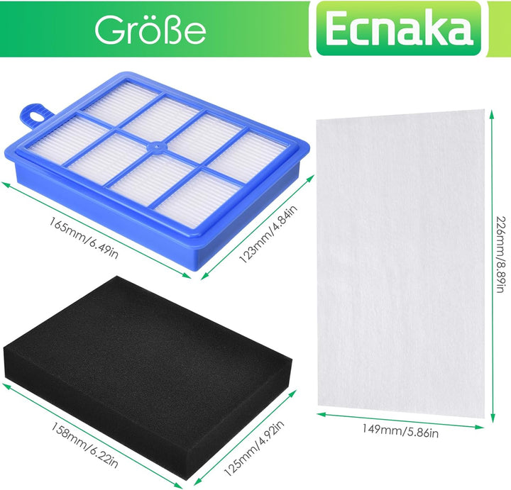 3 in 1 USK4 HEPA Filter Ersatzteile Ersatzfilter für AEG Ausk11 Lx7 Lx8 Allergy Plus Filter, EF129 E