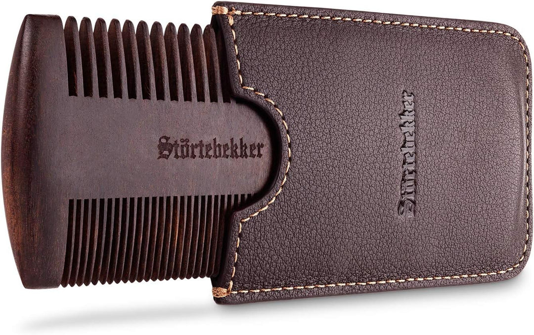 Störtebekker® Premium Bartpflege Set für Männer - inkl. Bartöl Tortuga, Bartkamm und Bartbürste - pe