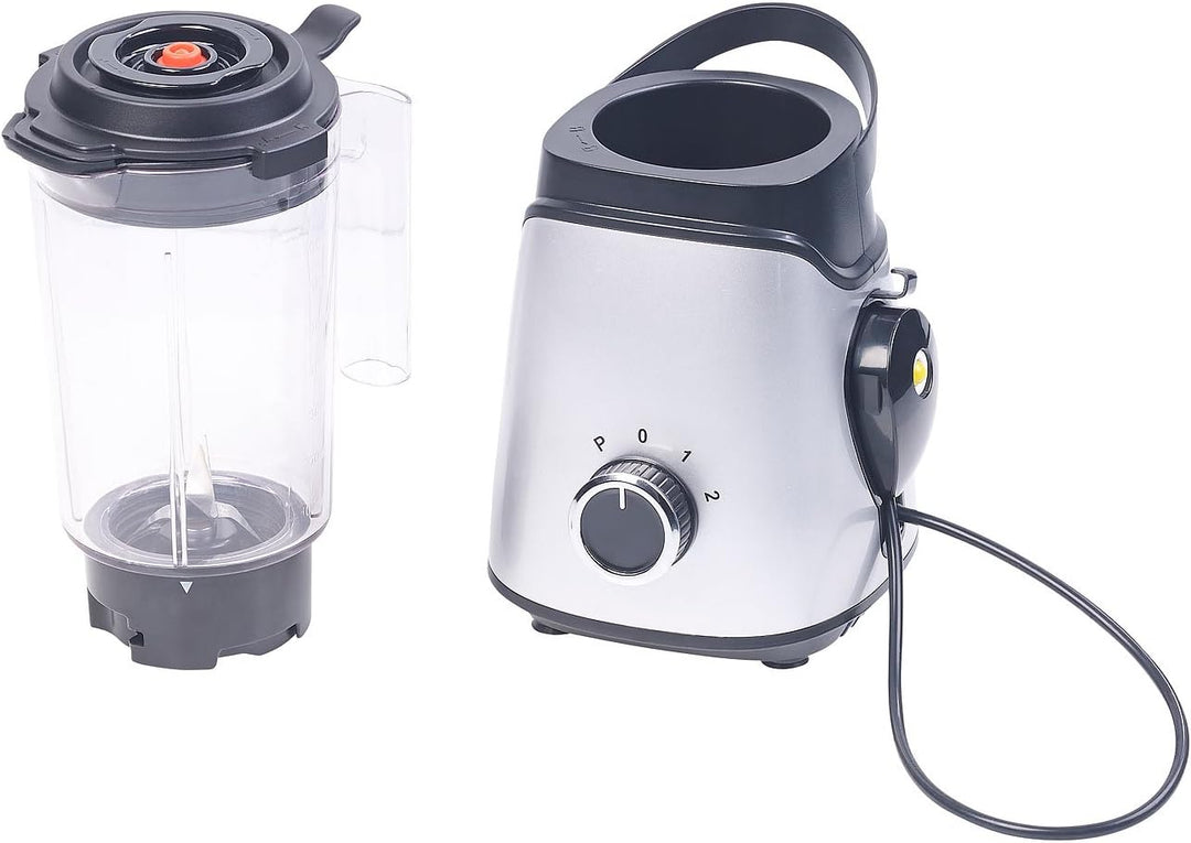 Rosenstein & Söhne Standmixer: 2in1-Vakuum-Mixer mit 3 Stufen & 4 Klingen, 700 ml, BPA-frei, 300 Wat