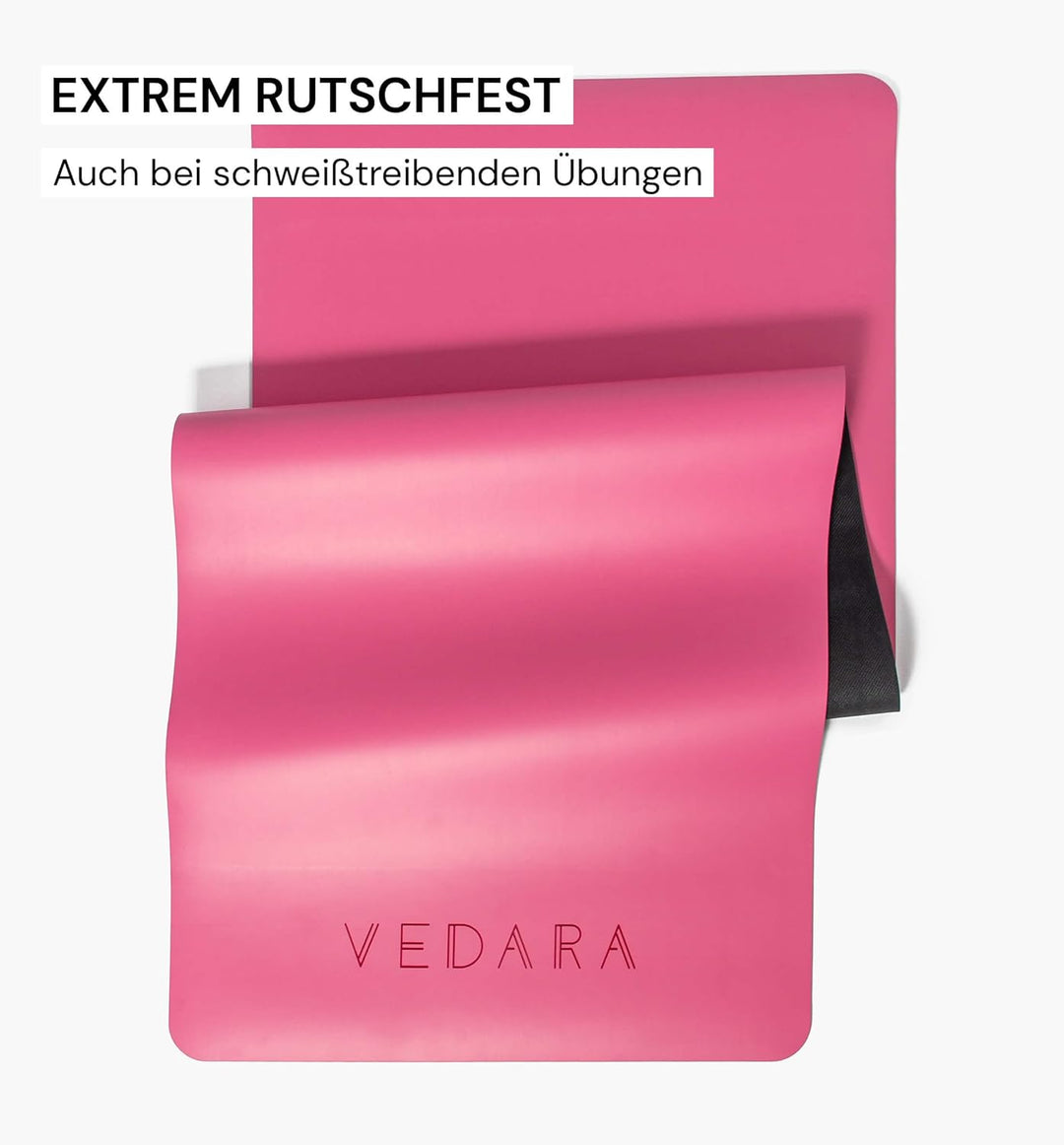 VEDARA® Yogamatte | 66-80 cm breit | Extrem Rutschfest & Gute Dämfpung | Hautfreundlich | Aus ECO PU