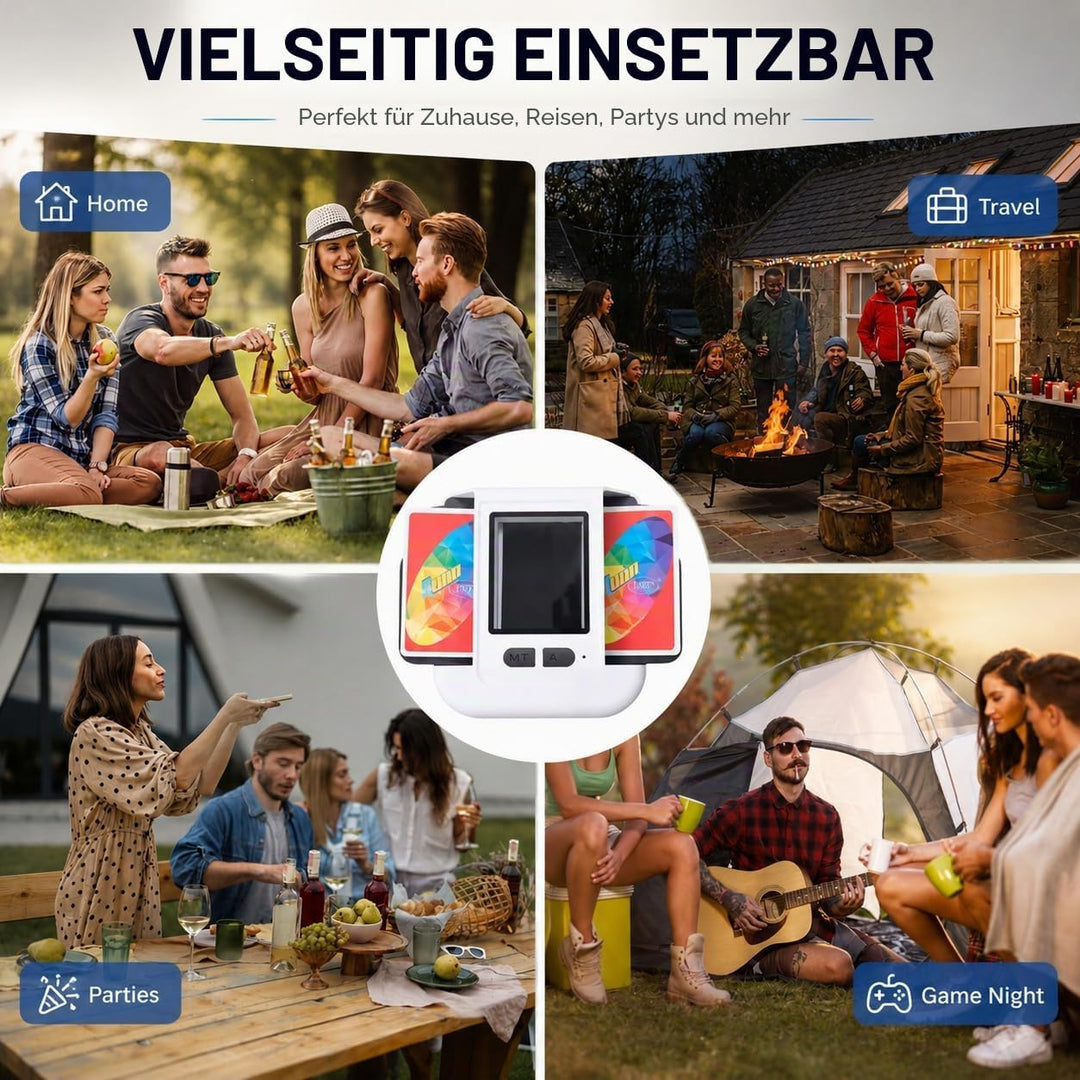 Kartenmischmaschine Elektrische,2000mAh Wiederaufladbarer Kartenmischer, Schneller Mischmaschine Kar