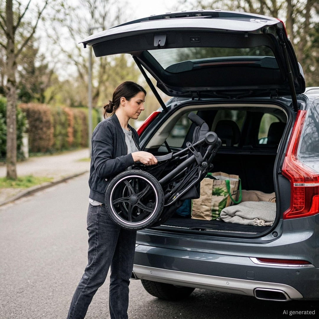 Hauck Kinder Buggy Runner 2, Grosse Luftreifen 3 Rad, Bis 25 kg, mit Liegefunktion und Netzfenster,