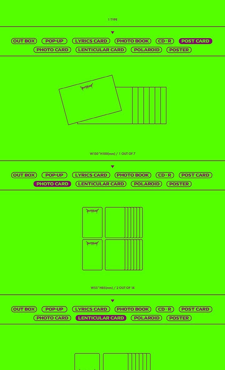 DREAMUS NMIXX ENTWURF 2nd Single Album Limited Version CD + Poster + Pop-Up-Karte + Liedtext Karte +