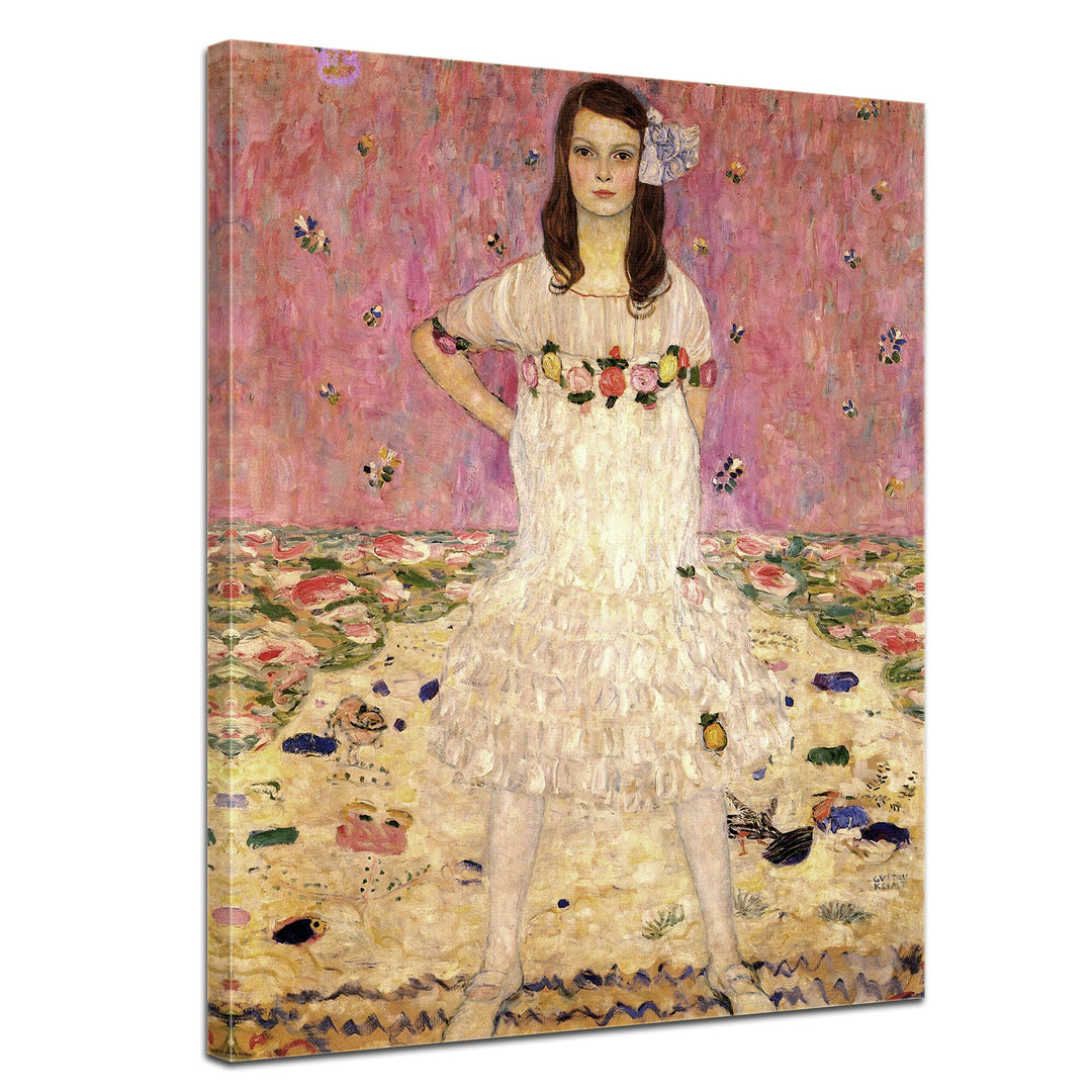 Bilderdepot24 Bild auf Leinwand | Gustav Klimt - Portrait der Eugenia Primavesi in 60x80 cm als Wand