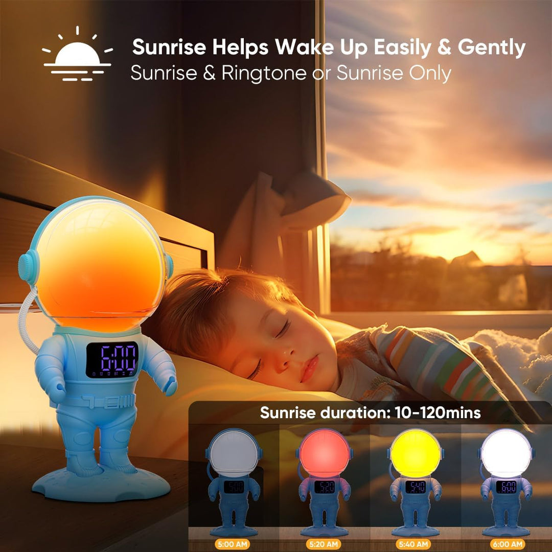 Tageslichtwecker Sonnenaufgang Lichtwecker Wecker mit Licht, Sunrise Wake Up, Smart Bluetooth Lautsp