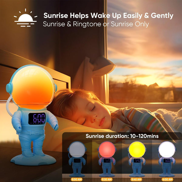 Tageslichtwecker Sonnenaufgang Lichtwecker Wecker mit Licht, Sunrise Wake Up, Smart Bluetooth Lautsp