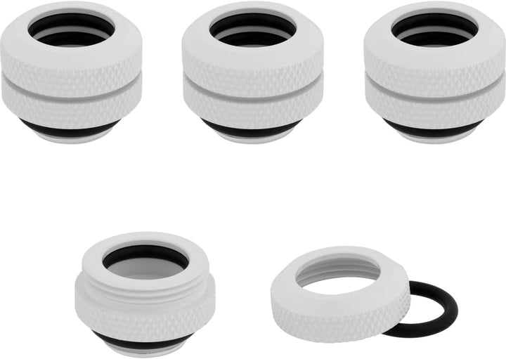 Corsair Hydro X Series XF Hardline-Anschluss, AD 12 mm, Viererpack, Weiss, One size 12mm Weiss, 12mm