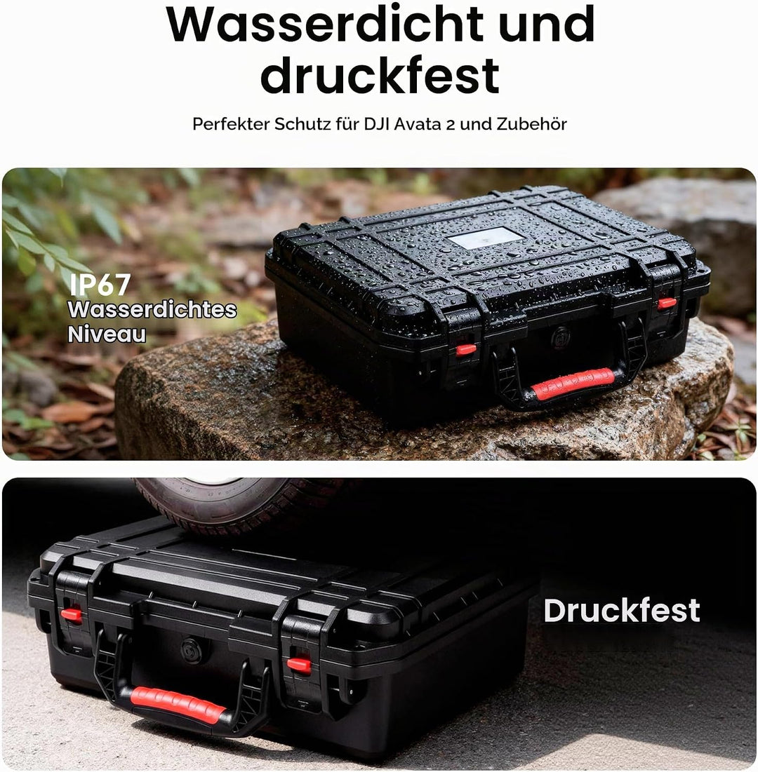 FPVtosky Hartschalenkoffer für DJI Avata 2 Drone/Fly Smart Combo für DJI Goggles N3(Nicht für Goggle