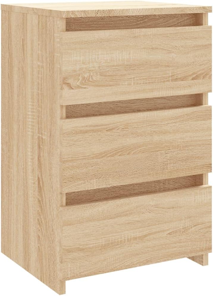 vidaXL 2X Nachttisch mit 3 Schubladen Nachtschrank Nachtkonsole Nachtkommode Schlafzimmer Schrank Ko