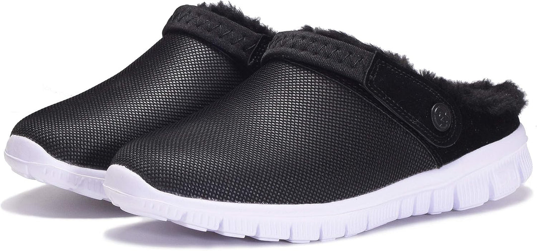 Eagsouni Clogs Hausschuhe Herren Damen Winter Gartenschuhe Haus Pantoffeln Warme Plüsch Gefüttert Ga