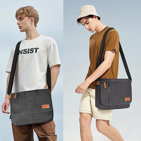 Estarer Umhängetasche Schultertasche Laptoptasche 14 Zoll für Schule Uni Freizeit Job mit Laptopfach