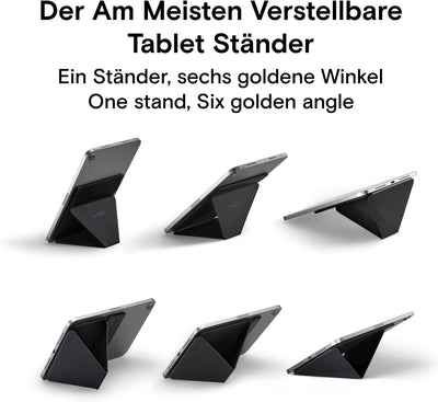 MOFT Snap Tablet Ständer, Einstellbarer Faltbarer Tragbarer iPad-Ständer für den Schreibtisch, kompa