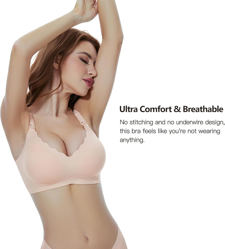 Dresime Schwangerschafts Still BH Nahtloser Still-BH Ohne Bügel Mutterschaft BH mit zusätzlichen BH-