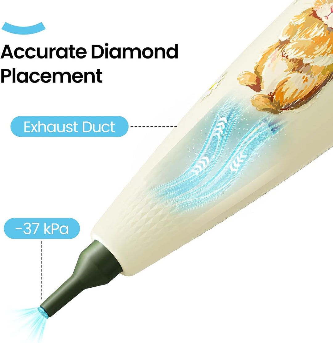 ARTDOT Elektrischer Diamond Painting Stift Set, ein Kabelloser Automatischer Wachsstift als Zubehör