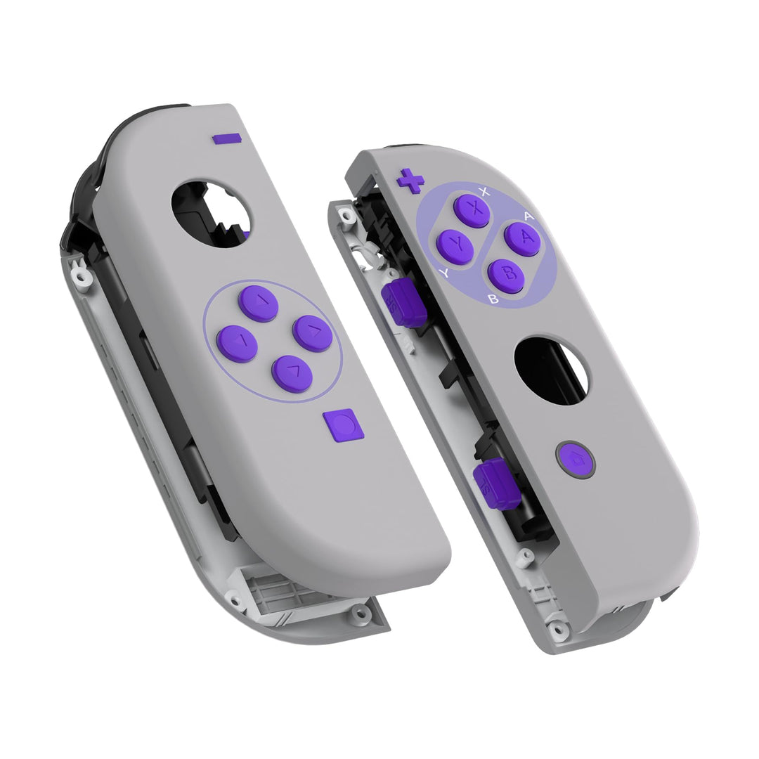 eXtremeRate NS Joycon Hülle & Tasten, DIY-Ersatz Gehäuse Case Grips Skin Shell & Knöpfe Buttons Umba