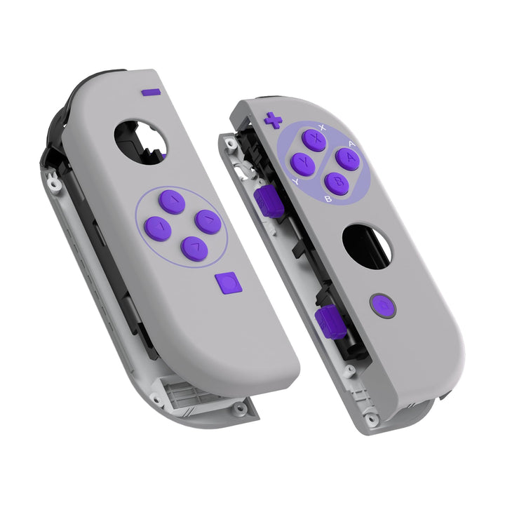 eXtremeRate NS Joycon Hülle & Tasten, DIY-Ersatz Gehäuse Case Grips Skin Shell & Knöpfe Buttons Umba