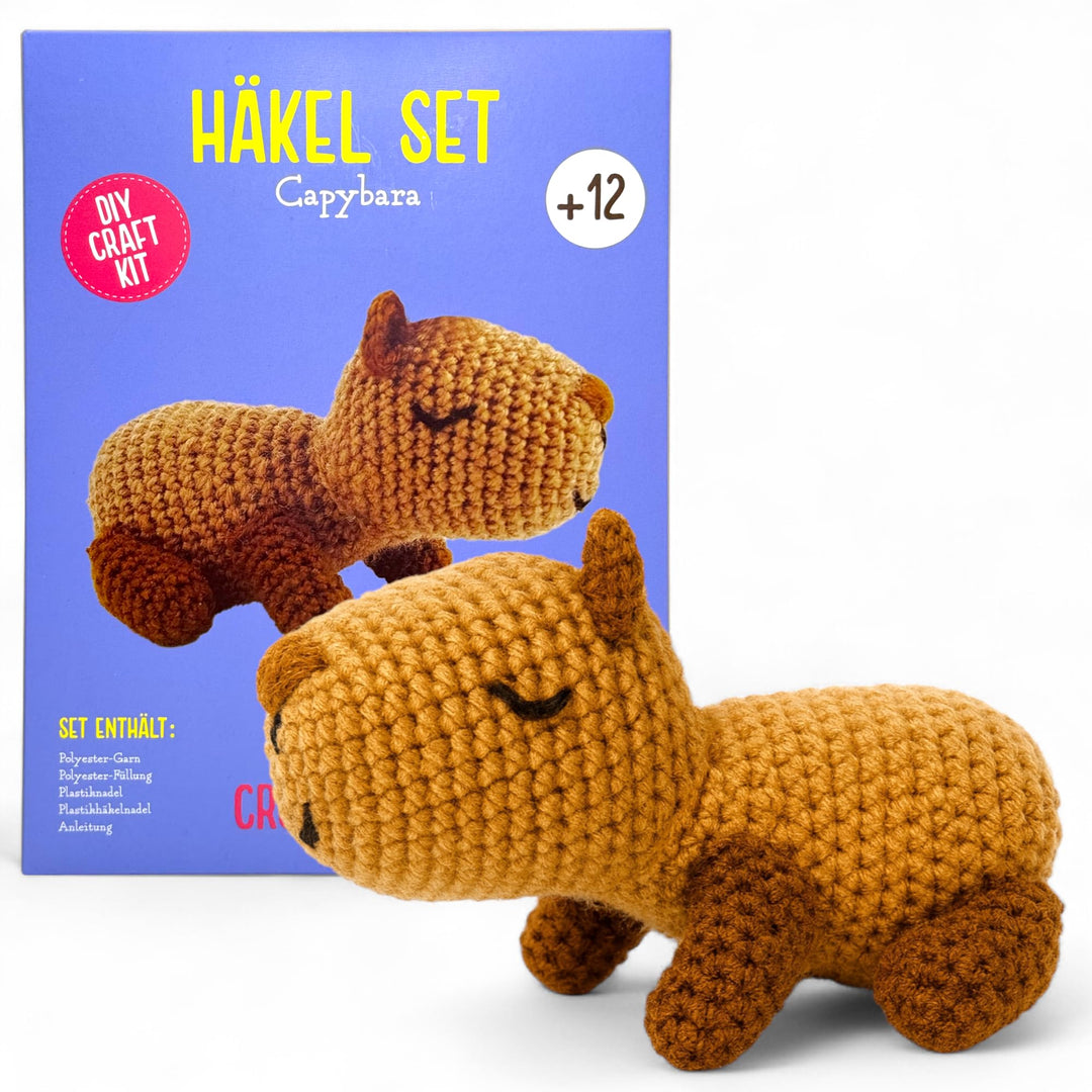 MIJOMA Häkelset Tiere für Anfänger & Fortgeschrittene – DIY Amigurumi Häkel Kit mit Anleitung, Wolle