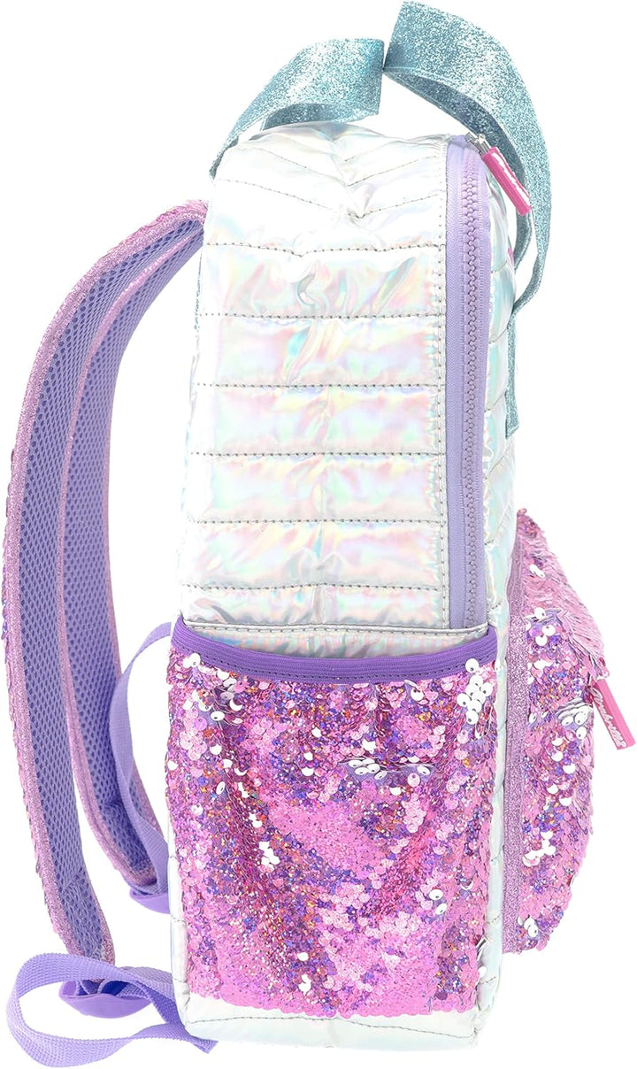 Girabrilla -19002 Schulrucksack für Kinder mit weichem Bezug, weich, schillernd und mit reversiblen