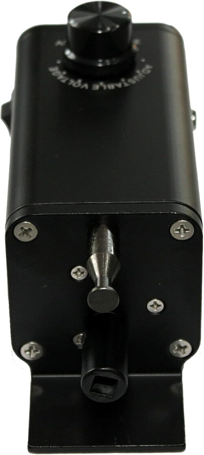 walexo Regelbarer Motor für Spiessdreher 3–12V 10W – Inklusive 230V EU-Adapter und 12V Anschlusskabe