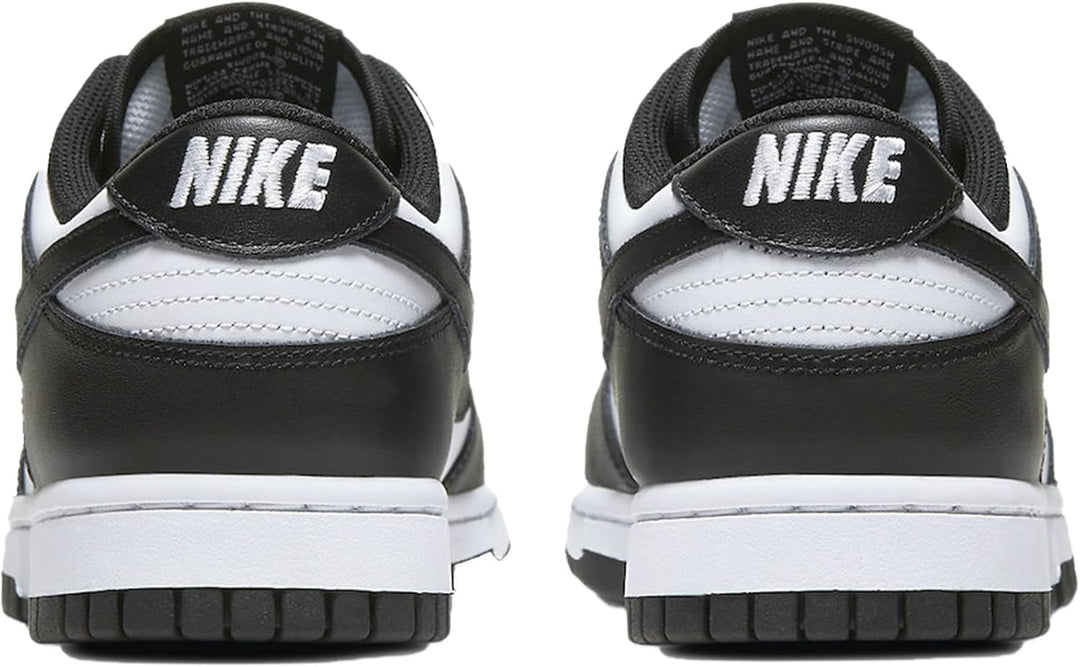 Nike Herren Dunk Low Retro Basketballschuh 38.5 EU Weiss Schwarz und Weiss, 38.5 EU Wei&#xDF; Schwar
