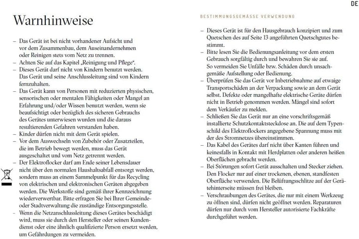 Futuria E1 Elektrischer Flocker - Zirbe Zirbenholz, Zirbenholz