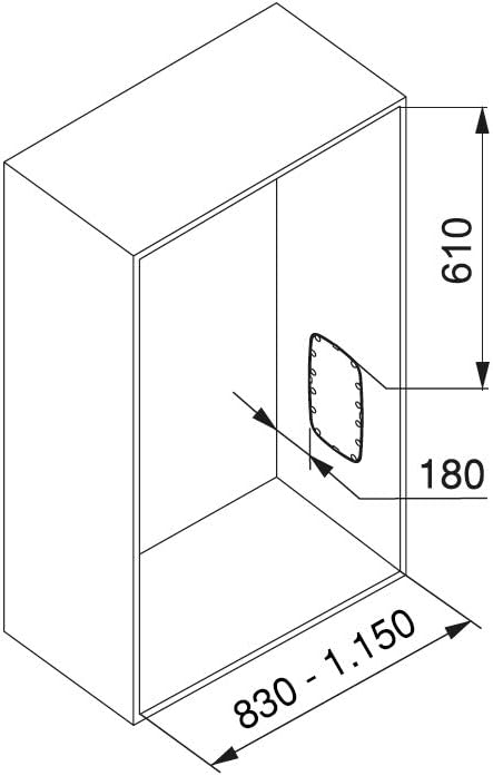 Emuca - Kleiderlift für Schrankbreite, kleiderschranklift, 830-1150mm breite regulierbar, Verchromt