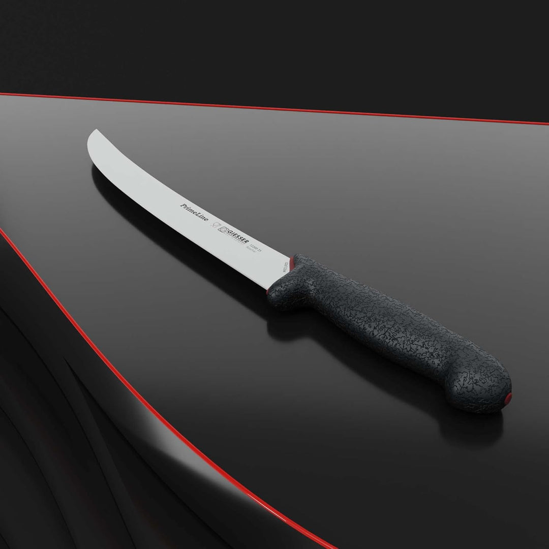 GIESSER seit 1776 - Made in Germany - Hautmesser rutschfest PrimeLine, Klinge 25 cm, schwarz, scharf