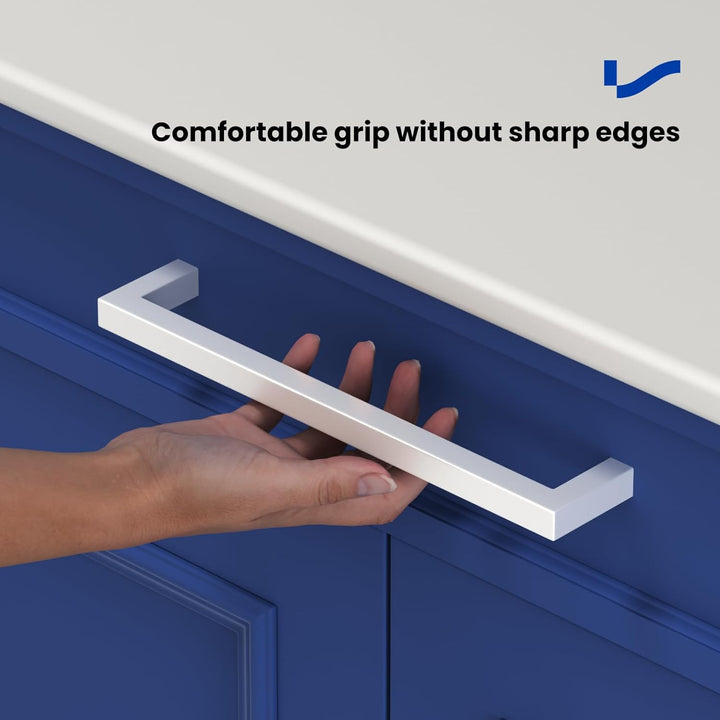 LONTAN 15 Stück Schrankgriffe Weiss Möbelgriffe 160mm lochabstand Möbelgriffe Weiss Griffe für Küche