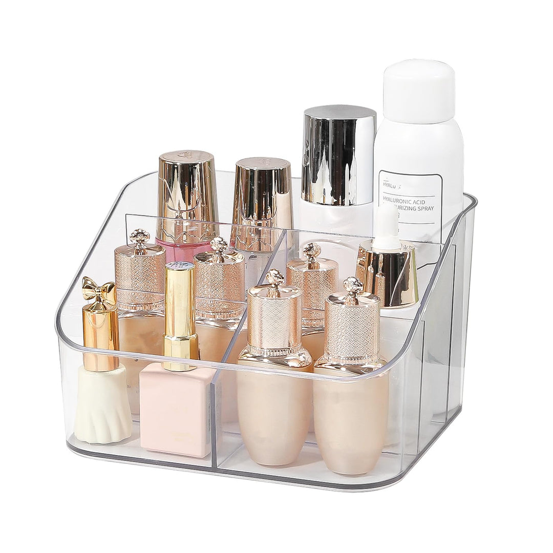 DASITON Make Up Organizer mit 5 Fächern, Pinselhalter Kosmetik Aufbewahrung Makeup Pinsel Organizer