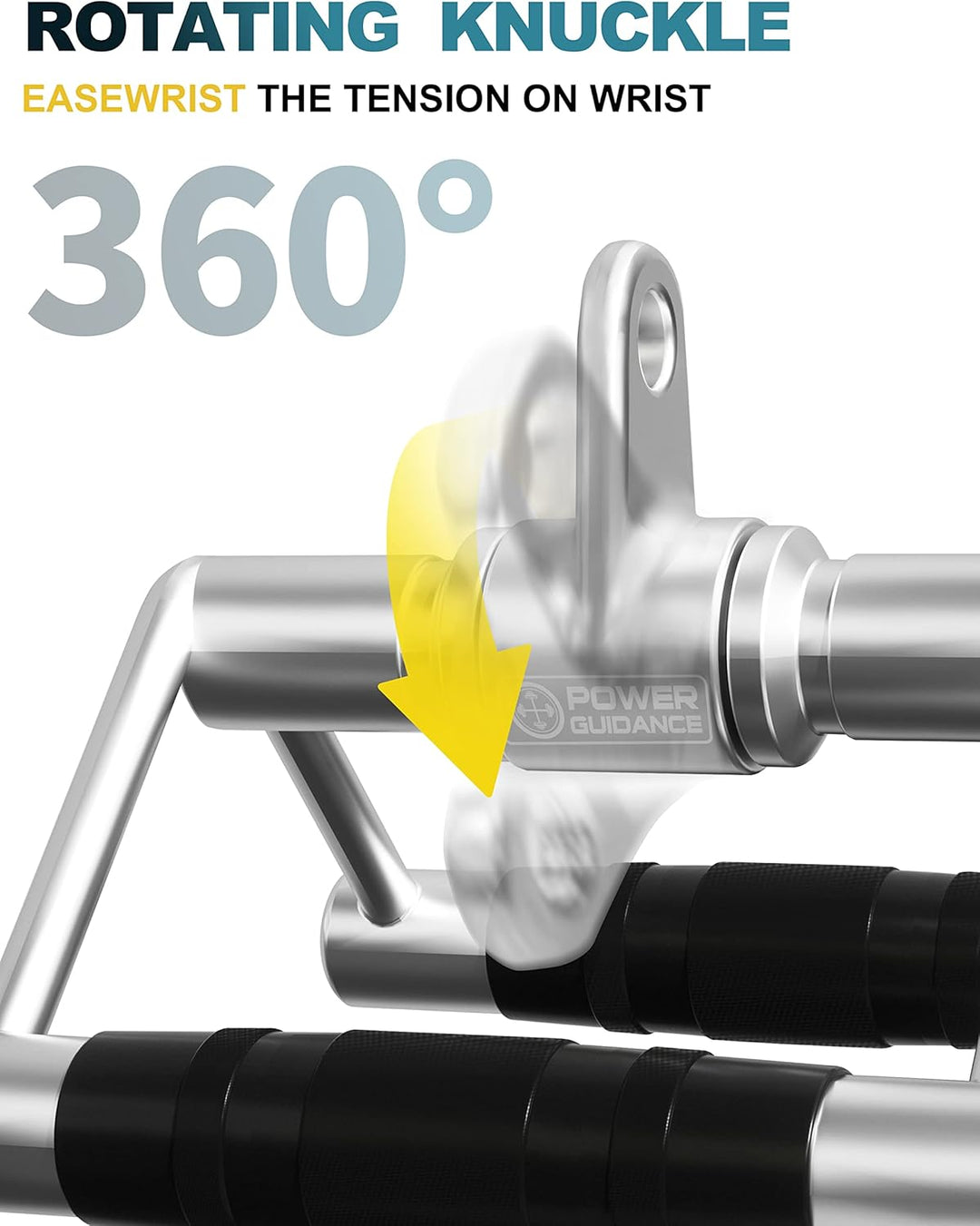POWER GUIDANCE Trizeps-Kabelzug nach unten drücken, Gewicht Maschinenzubehör 5# V Handle+Rotating Ba