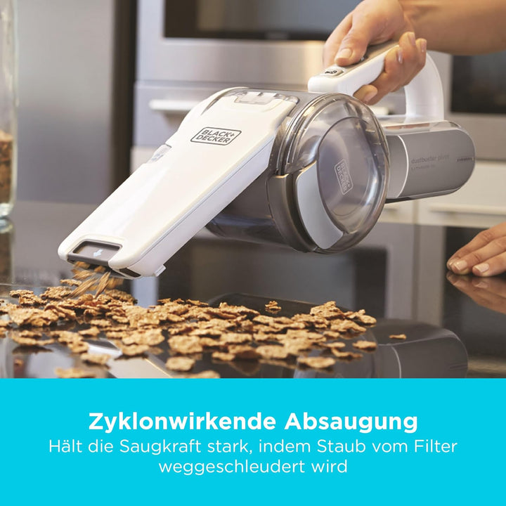 Black+Decker Lithium Dustbuster Pivot PV1820L – Akku-Handstaubsauger mit Multi-Positions-Saugvorrich