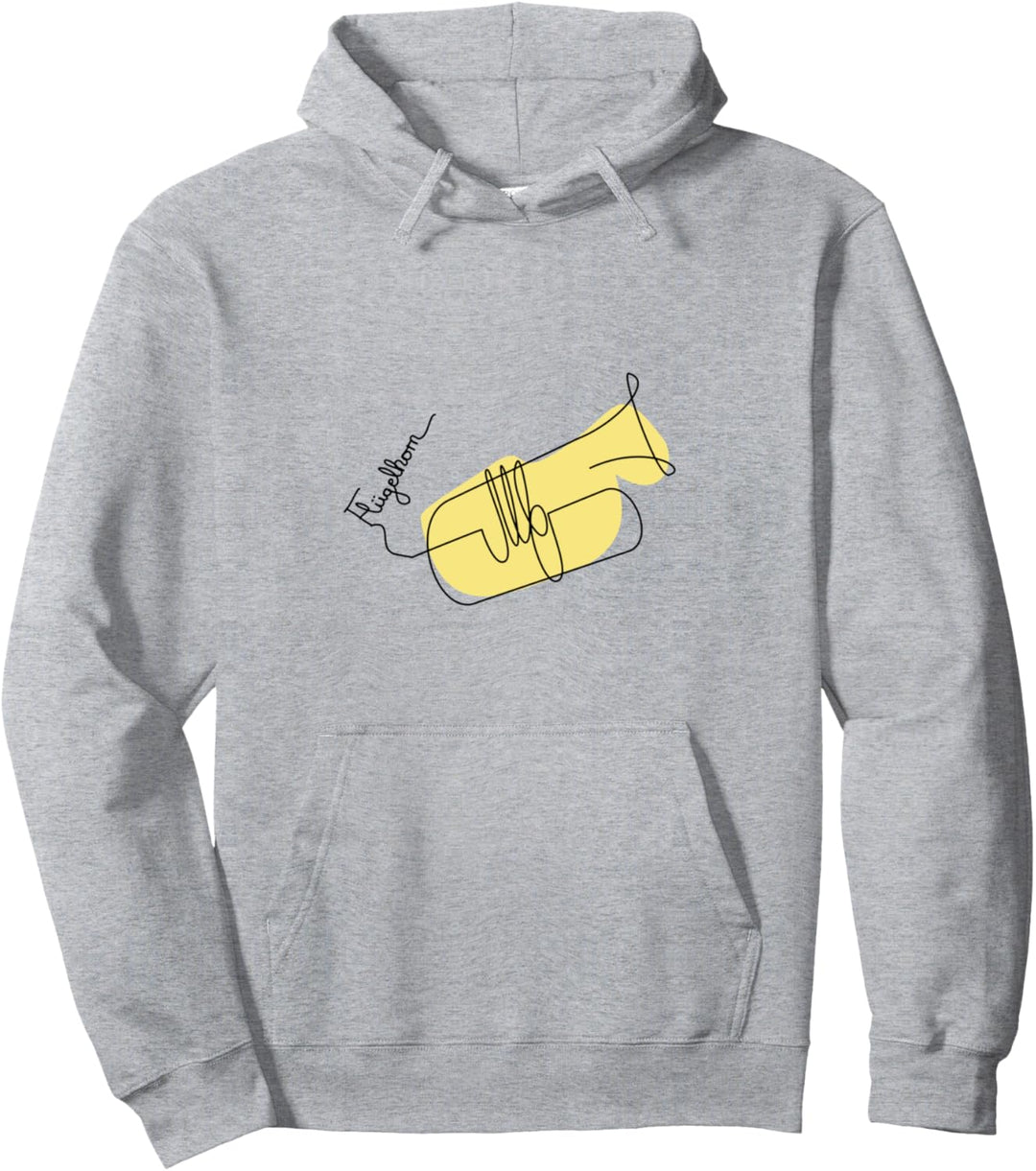 Flügelhorn One-Line Musiker Design Blas-Orchester Pullover Hoodie