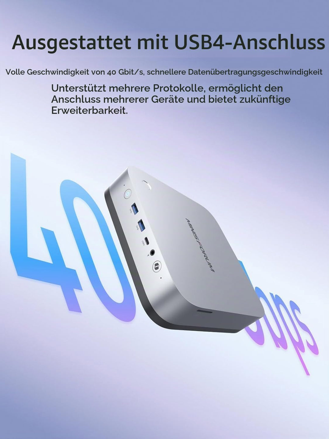 MINIS FORUM AI X1 Pro Mini-PC, Ryzen AI 9 HX470 (12 C/24 T, bis zu 5,2 GHz), Radeon 890M Grafik, 32