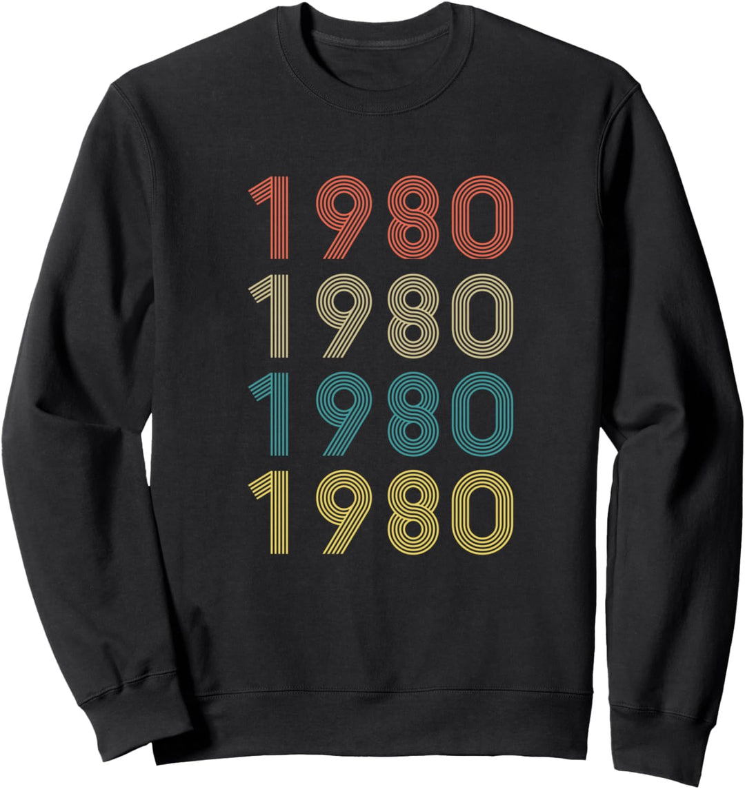 Retro 1980 40 Geburtstag Vintage Sweatshirt