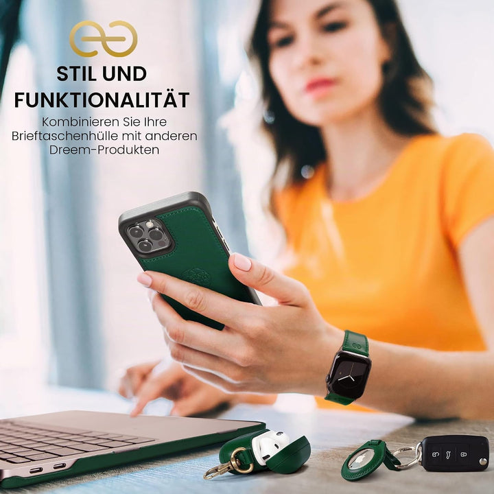 Dreem Fibonacci iPhone 14 Pro Geldbörsen-Hülle / 2-in-1 Stossfestes MagSafe Case und abnehmbares Lux