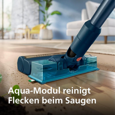 PHILIPS 5000-Serie Kabelloser Staubsauger, für Weiche und Harte Böden, Holzböden, Tierhaar-Miniturbo