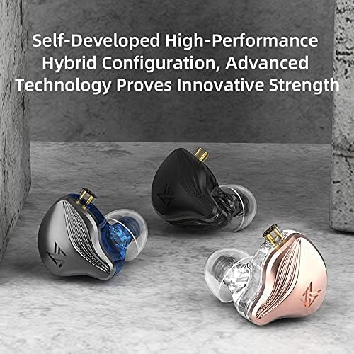 Yinyoo KZ ZEX IEM Kopfhörer, HiFi-In-Ear-Monitor mit 1 elektrostatischem Treiber und 1 dynamischem T