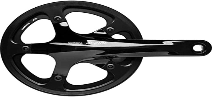 SHIMANO Alfine KRG 45 Teeth 170mm FC-S501 with KSS Hollowtech II (Black) Schwarz, Schwarz