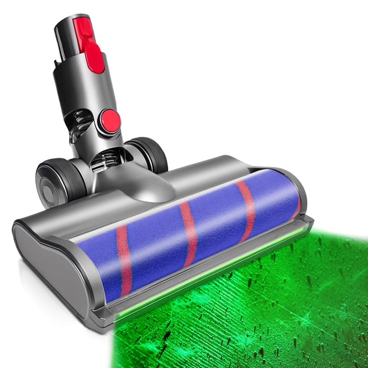 LED Bürste Zubehör kompatibel für Dyson V7/V8/V10/V11/V15 Staubsauger, Weiche Flaumbürste mit Staubd